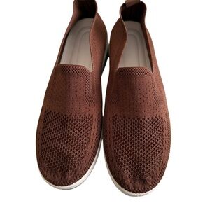New Chocolate Brown Women’s Comfortable Mesh Slip On Walking Shoe 9